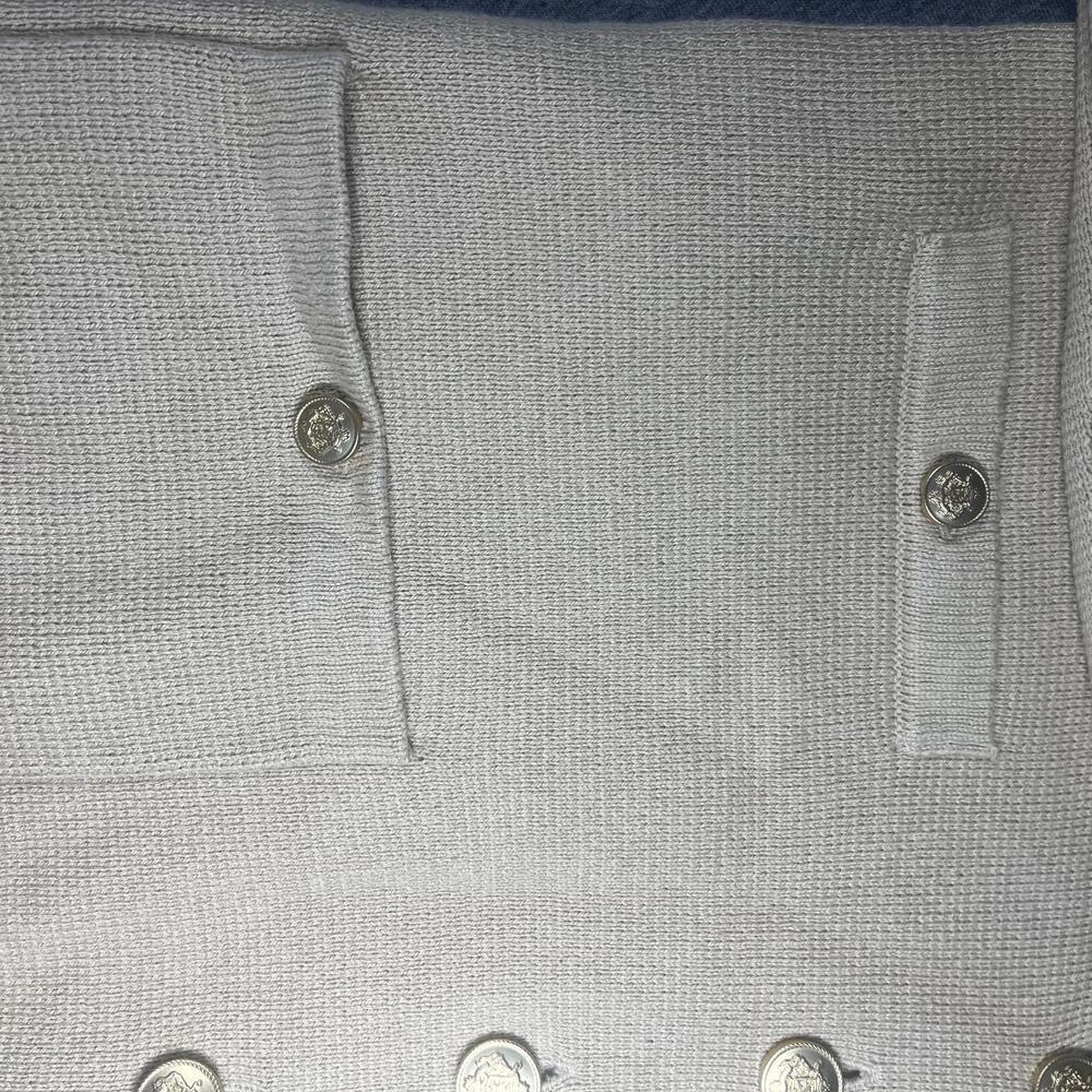 New JCREW Woman’s Size S V-neck Sweater Blazer in Beige BX466 LKH Color - Picture 4 of 8